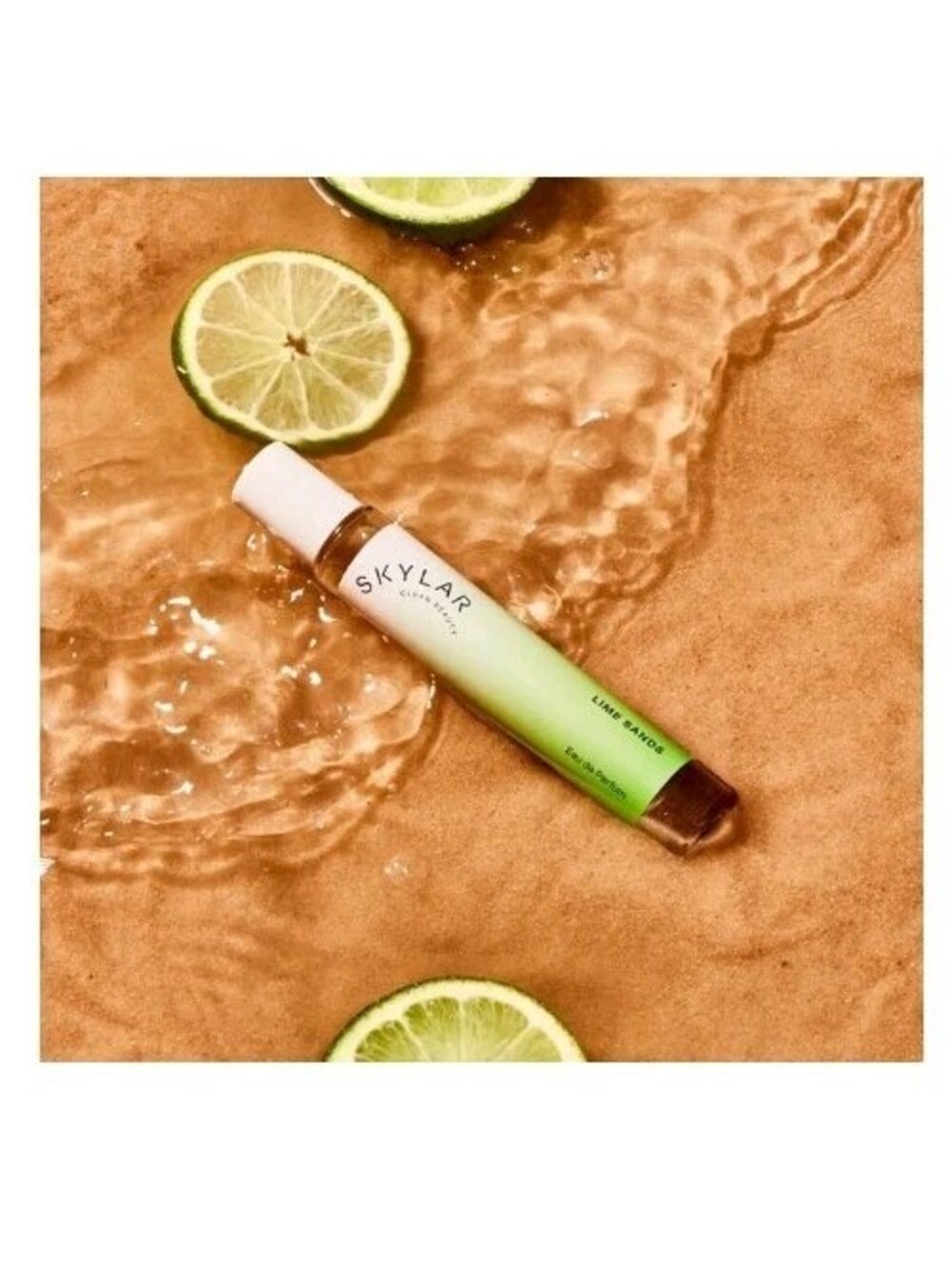 Skylar Lime Sands, Rollerball Perfume Sea Salt, Coconut, Citrus, 0.33 Fl oz New